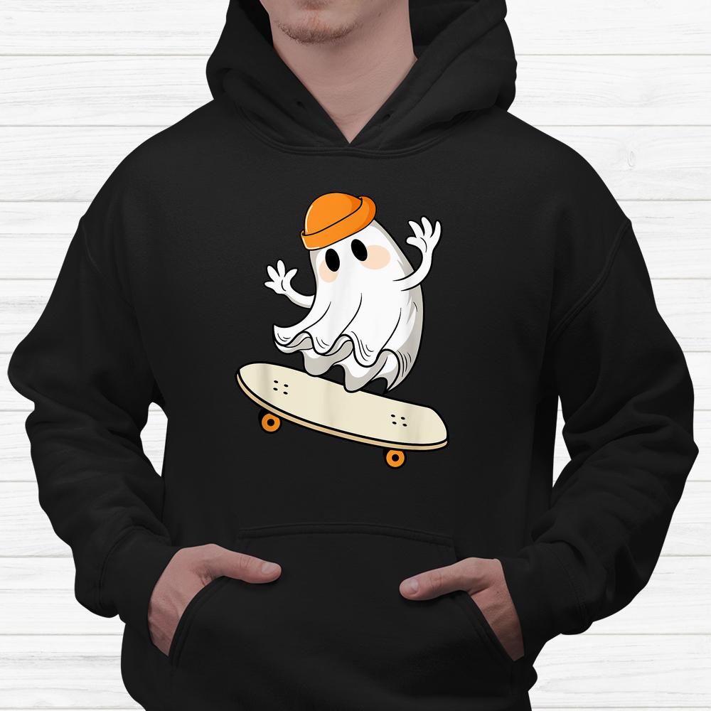 Ghost Skateboard Halloween Shirt Ghost Skateboard Halloween Shirt