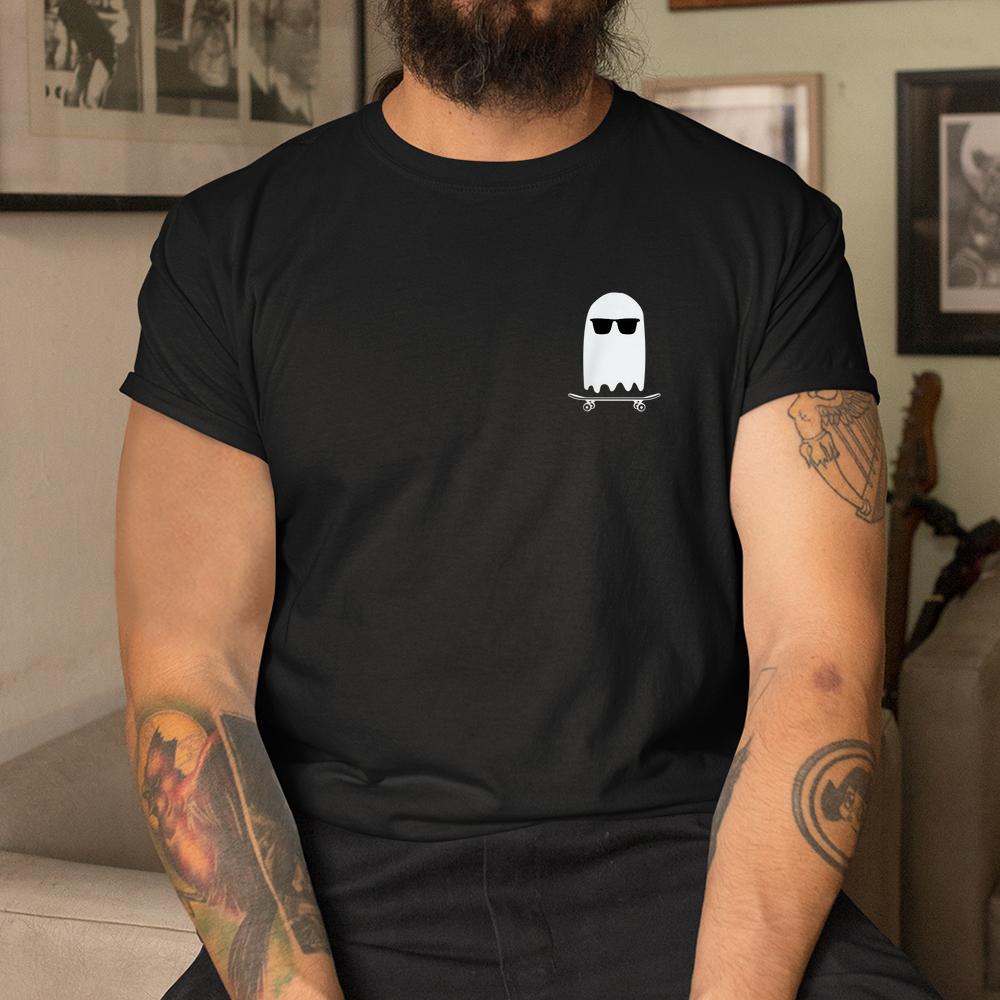 Ghost Skateboard Lazy Halloween Cool Skateboarding Shirt Ghost Skateboard Lazy Halloween Cool Skateboarding Shirt