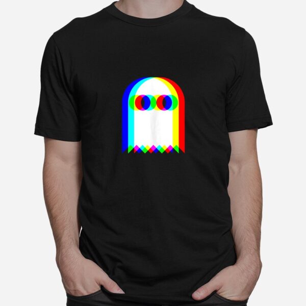 ghost trippy vaporwave halloween techno rave edm music party shirt 1 1