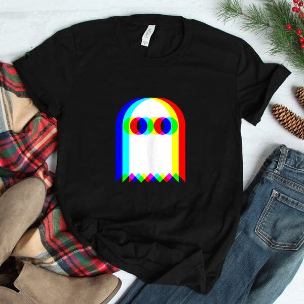ghost trippy vaporwave halloween techno rave edm music party shirt 2