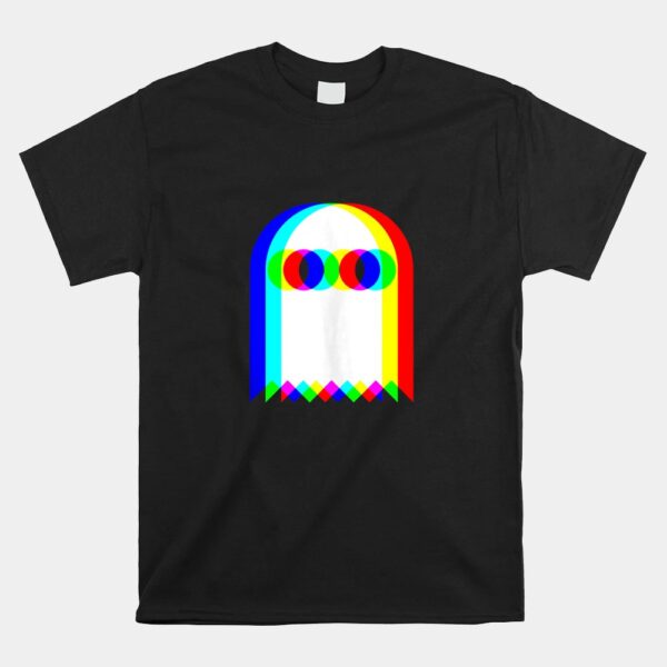Ghost Trippy Vaporwave Halloween Techno Rave EDM Music Party Shirt