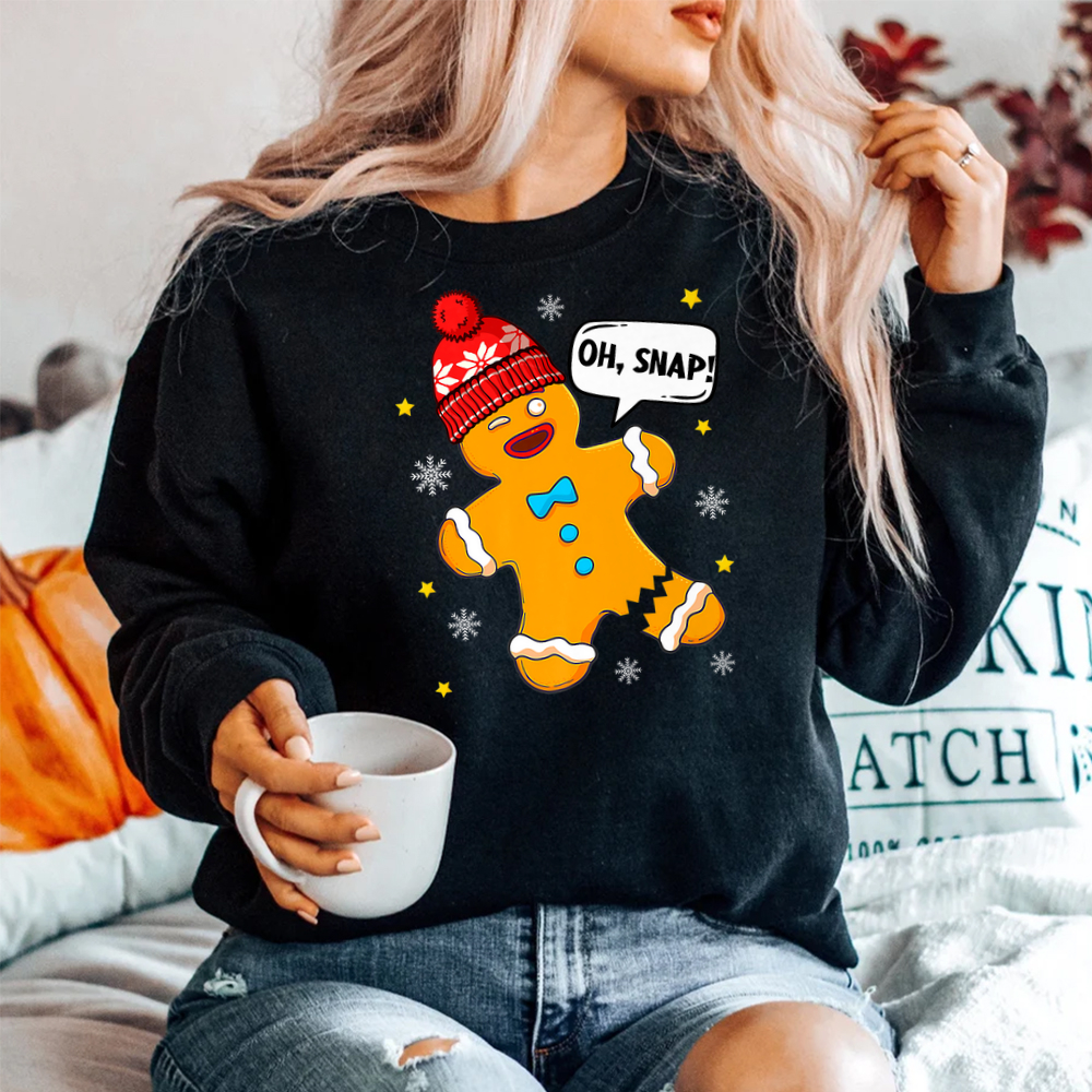 Gingerbread Man Oh Snap Christmas Shirt Gingerbread Man Oh Snap Christmas Shirt