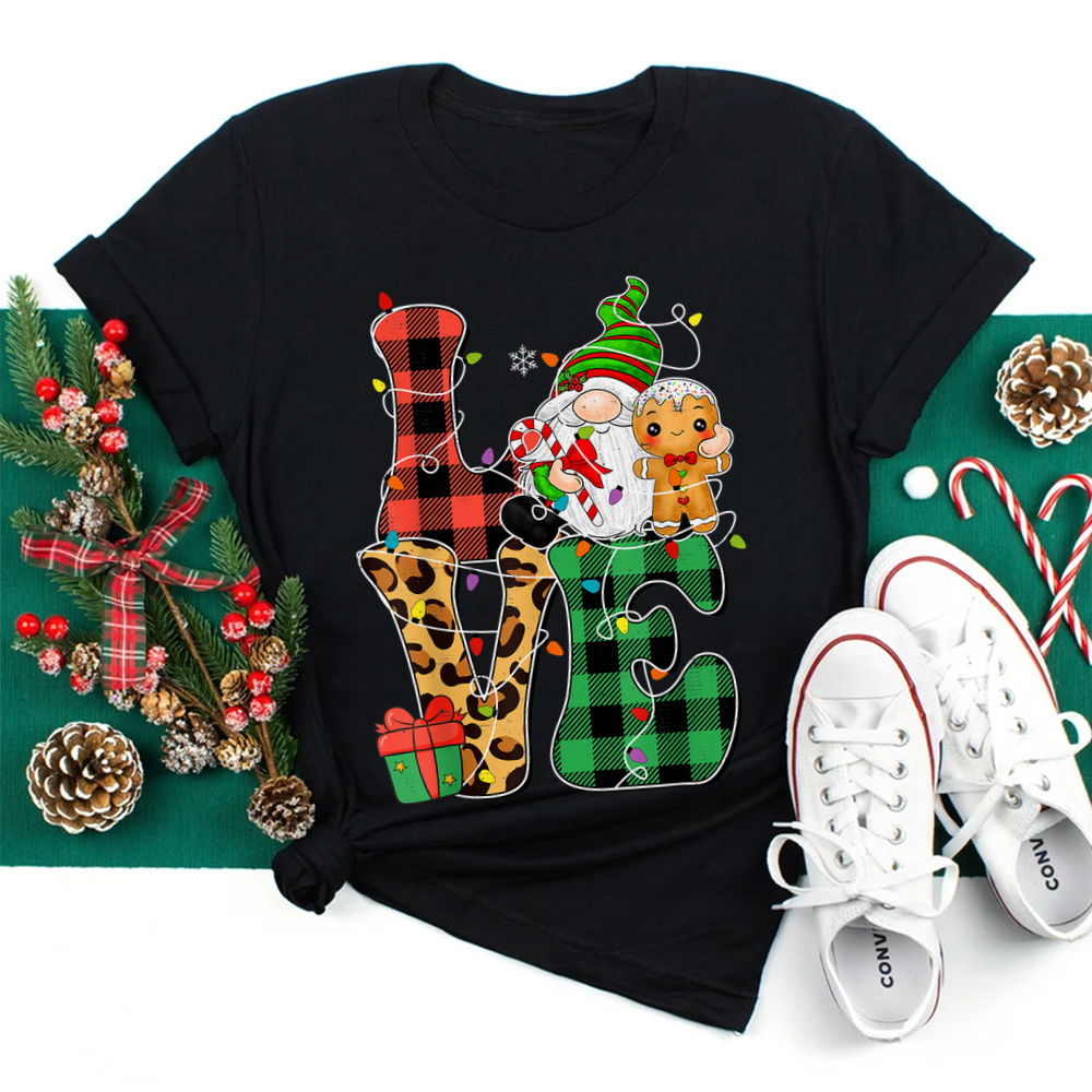 Gnome Christmas Buffalo Lights Xmas Shirt Gnome Christmas Buffalo Lights Xmas Shirt