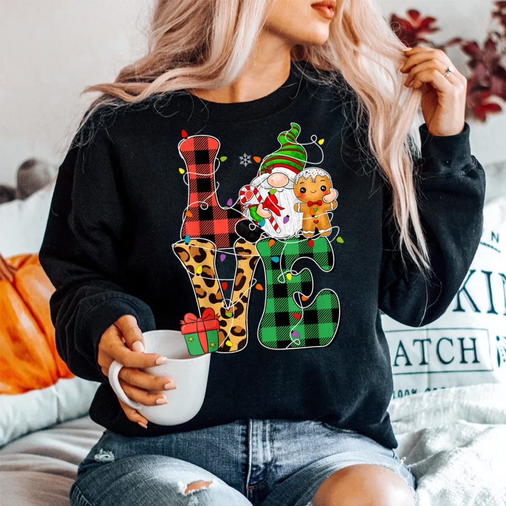 Gnome Christmas Buffalo Lights Xmas Shirt Gnome Christmas Buffalo Lights Xmas Shirt