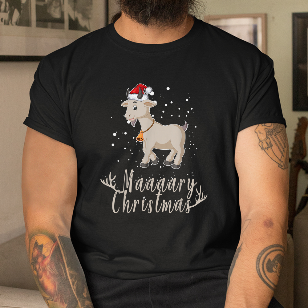 Goat Maaaarry Christmas Cool Santa Goa Shirt Goat Maaaarry Christmas Cool Santa Goa Shirt