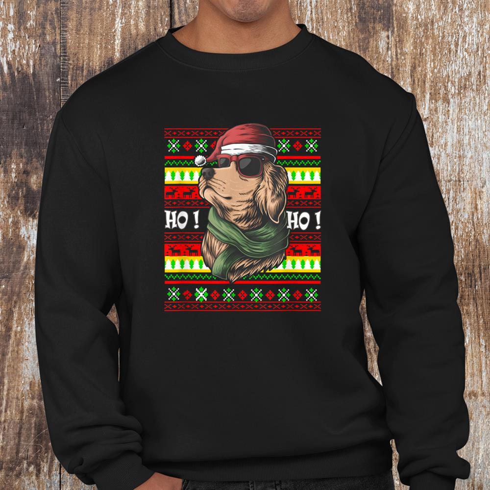 Golden Retriever Ugly Christmas Puppy Dog Lover Shirt Golden Retriever Ugly Christmas Puppy Dog Lover Shirt