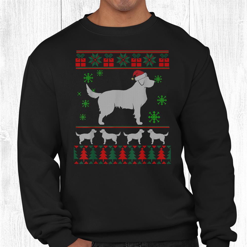 Golden Retriever Ugly Christmas Sweater Gift Dog Pet Lovers Shirt Golden Retriever Ugly Christmas Sweater Gift Dog Pet Lovers Shirt