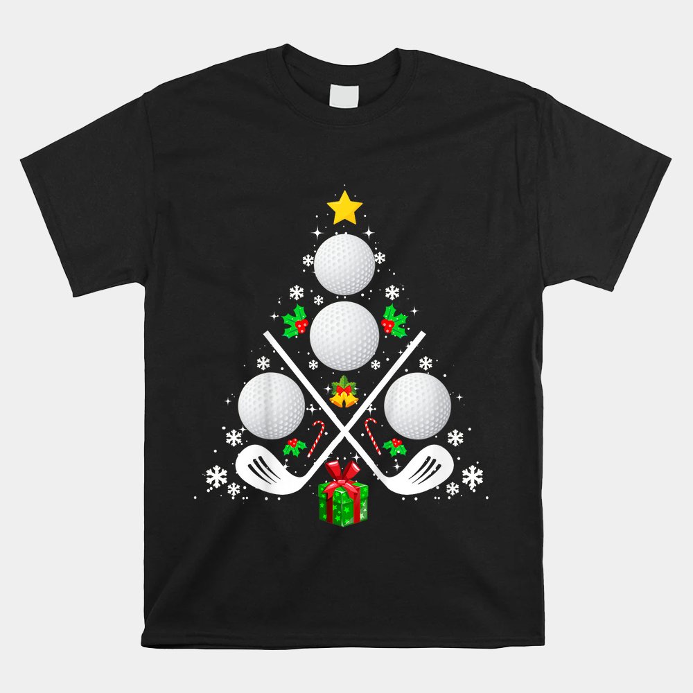 Golf Equipment Christmas Tree Christmas Golf Shirt Golf Equipment Christmas Tree Christmas Golf Shirt