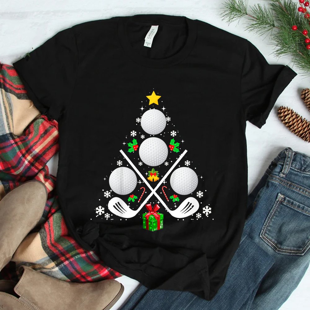 Golf Equipment Christmas Tree Christmas Golf Shirt Golf Equipment Christmas Tree Christmas Golf Shirt