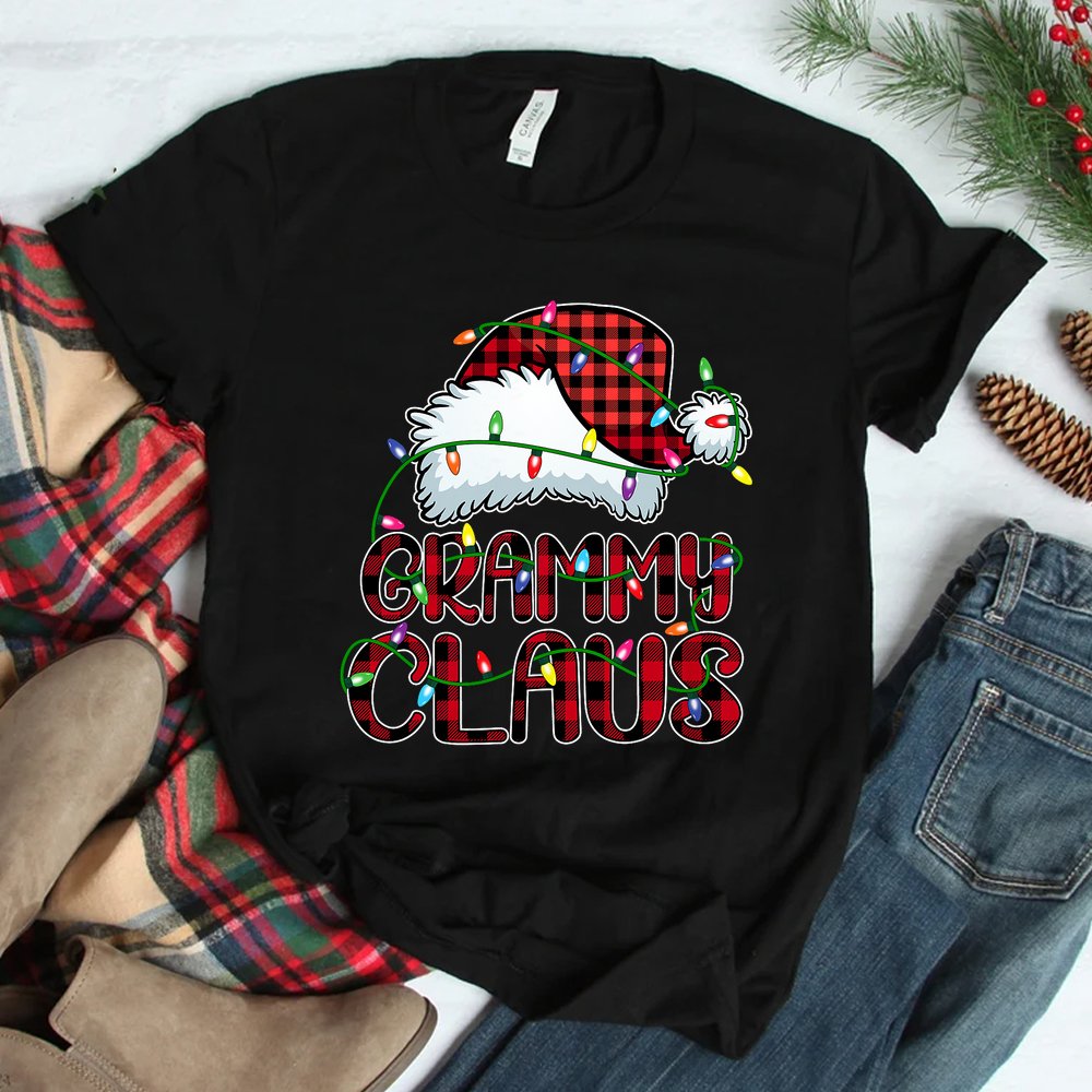 Grammy Claus Christmas Lights Pajama Family Matching Shirt Grammy Claus Christmas Lights Pajama Family Matching Shirt