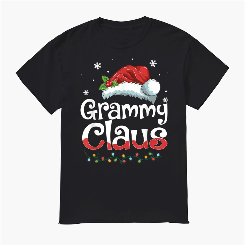 Grammy Claus Santa Hat Matching Family Christmas Pajama Shirt Grammy Claus Santa Hat Matching Family Christmas Pajama Shirt