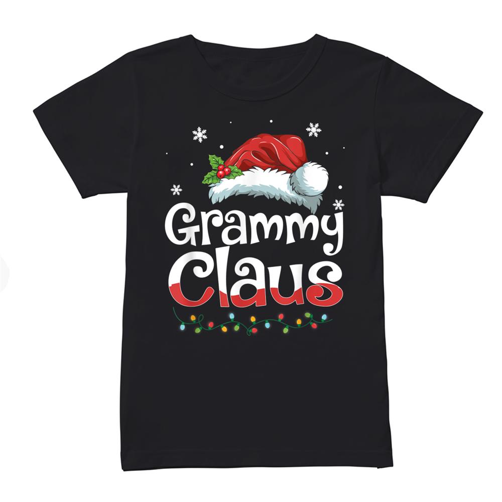Grammy Claus Santa Hat Matching Family Christmas Pajama Shirt Grammy Claus Santa Hat Matching Family Christmas Pajama Shirt