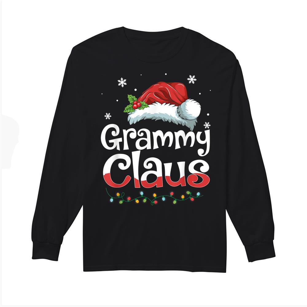 Grammy Claus Santa Hat Matching Family Christmas Pajama Shirt Grammy Claus Santa Hat Matching Family Christmas Pajama Shirt