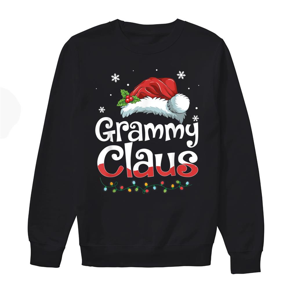 Grammy Claus Santa Hat Matching Family Christmas Pajama Shirt Grammy Claus Santa Hat Matching Family Christmas Pajama Shirt