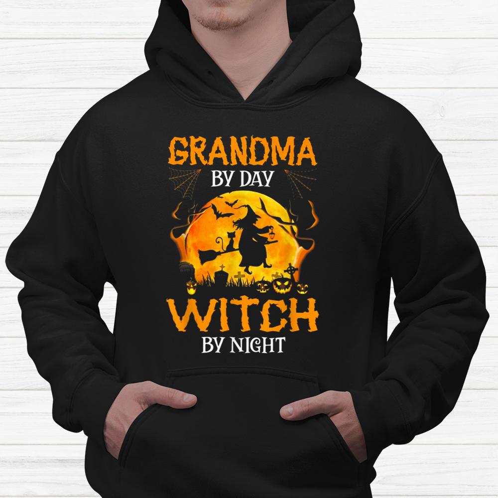 Grandma By Day Witch By Night Halloween Shirt Grandma By Day Witch By Night Halloween Shirt