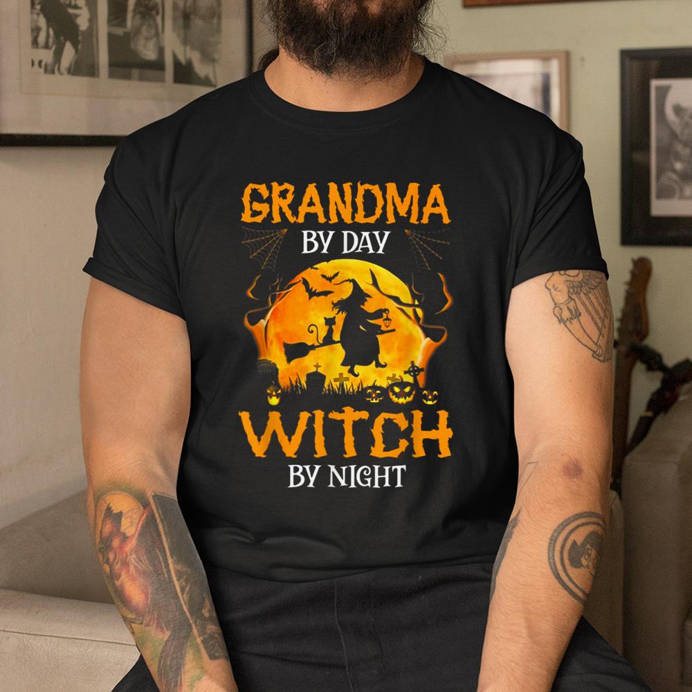 Grandma By Day Witch By Night Halloween Shirt Grandma By Day Witch By Night Halloween Shirt