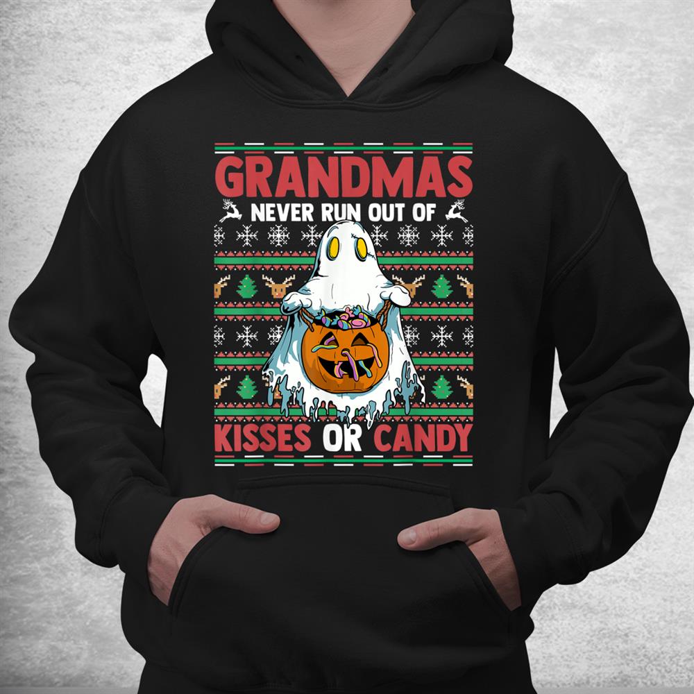 Grandmas Never Run Out Of Kisses Or Candy Halloween Granny Shirt Grandmas Never Run Out Of Kisses Or Candy Halloween Granny Shirt
