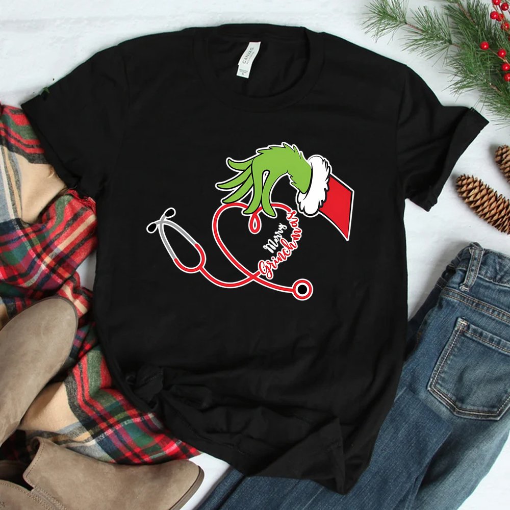 Grinch Nurse Shirt Merry Grinchmas Christmas Nurse Shirt Grinch Nurse Shirt Merry Grinchmas Christmas Nurse Shirt