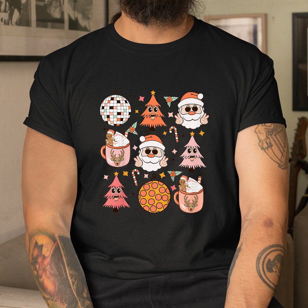 Groovy Christmas With Santa Claus Shirt Groovy Christmas With Santa Claus Shirt
