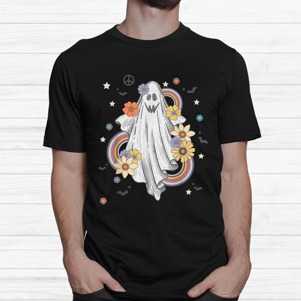 Groovy Floral Ghost Hippie Halloween Shirt Groovy Floral Ghost Hippie Halloween Shirt