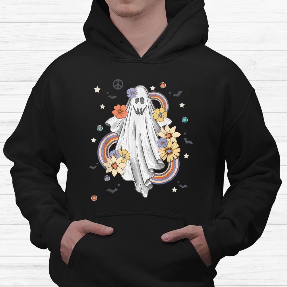 Groovy Floral Ghost Hippie Halloween Shirt Groovy Floral Ghost Hippie Halloween Shirt