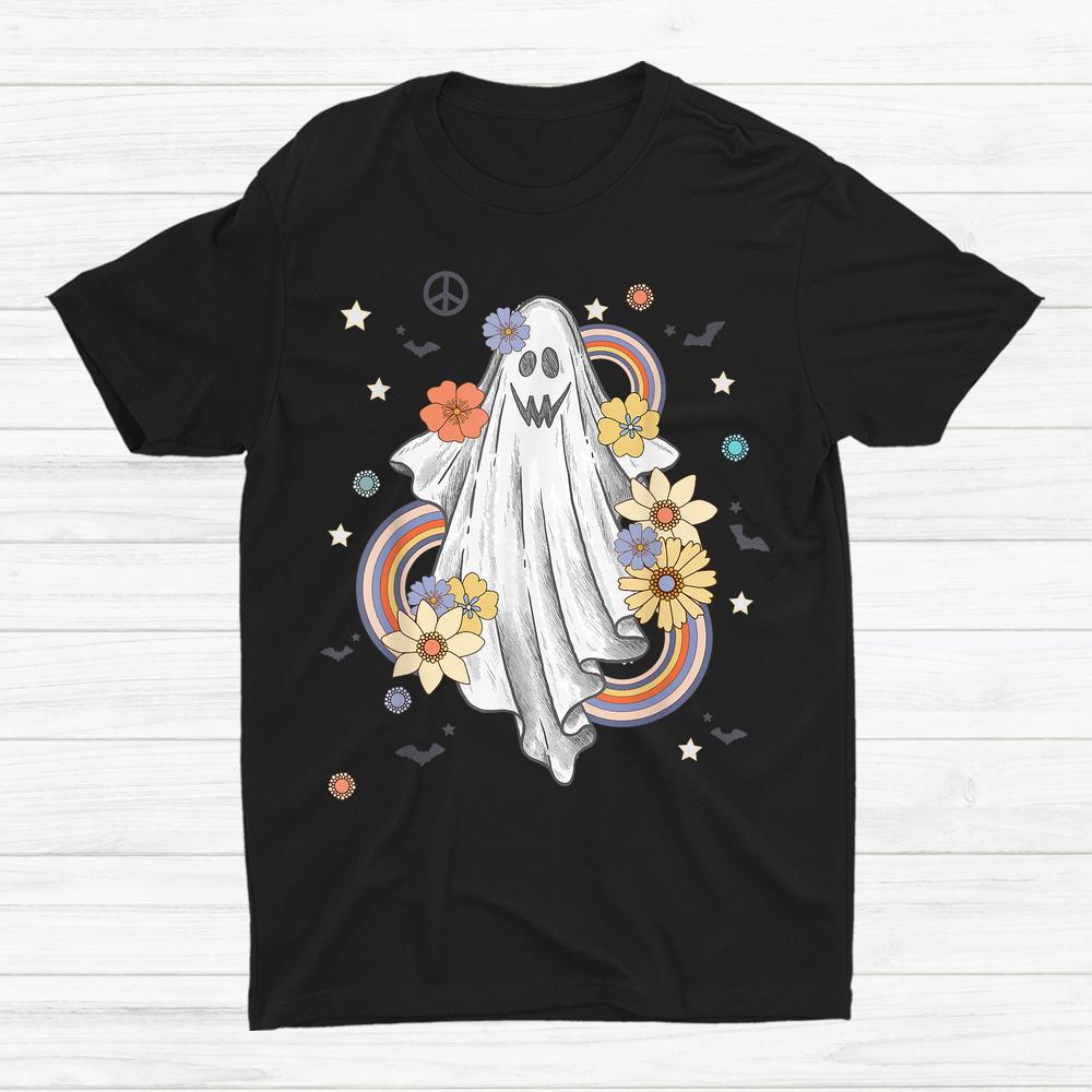 Groovy Floral Ghost Hippie Halloween Shirt Groovy Floral Ghost Hippie Halloween Shirt