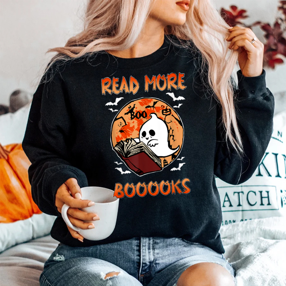 Groovy Halloween Read More Books Shirt Groovy Halloween Read More Books Shirt