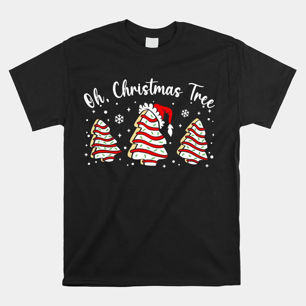 Groovy Oh Christmas Tree Cakes Debbie Becky Jen Cake Shirt Groovy Oh Christmas Tree Cakes Debbie Becky Jen Cake Shirt
