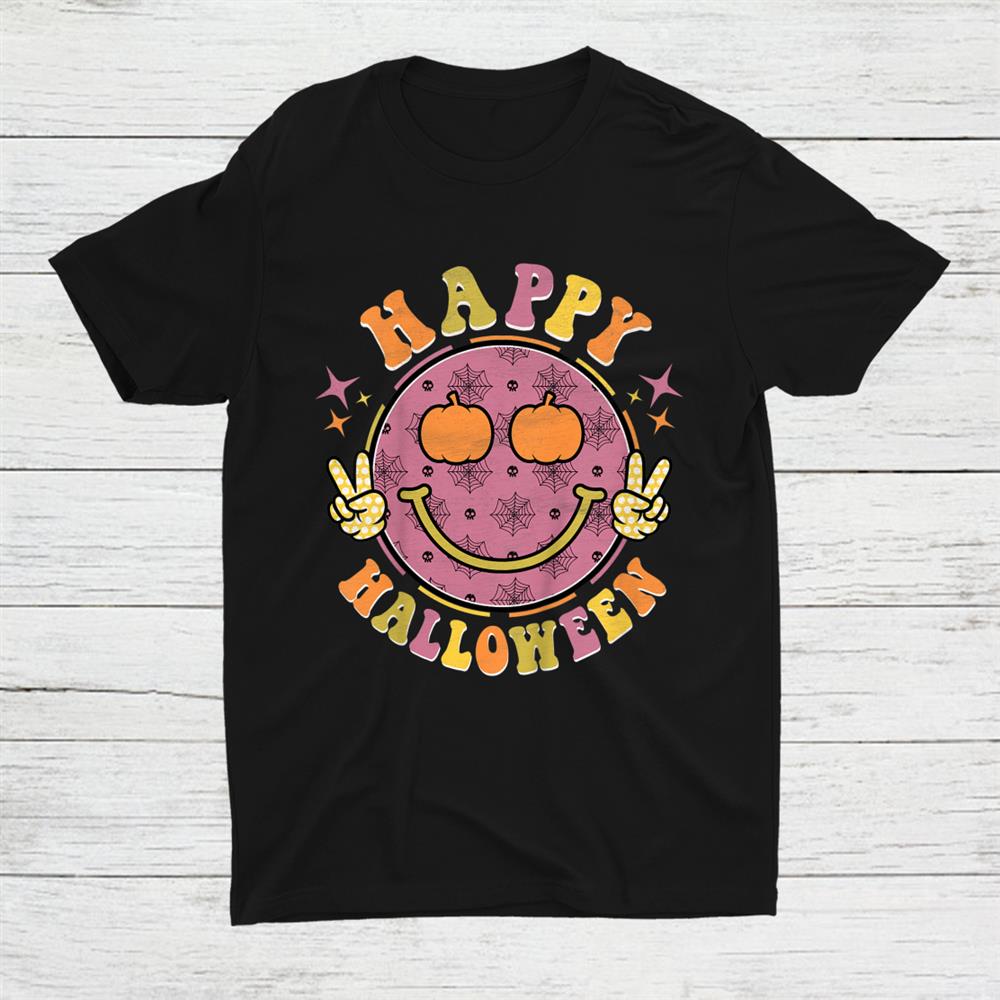 Groovy Spooky Season Pumpkin Happy Halloween Hippie Shirt Groovy Spooky Season Pumpkin Happy Halloween Hippie Shirt