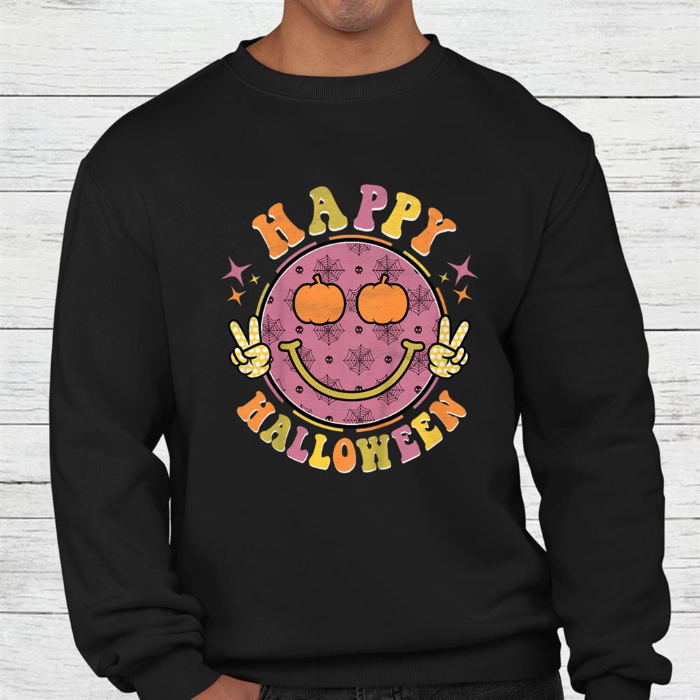 Groovy Spooky Season Pumpkin Happy Halloween Hippie Shirt Groovy Spooky Season Pumpkin Happy Halloween Hippie Shirt