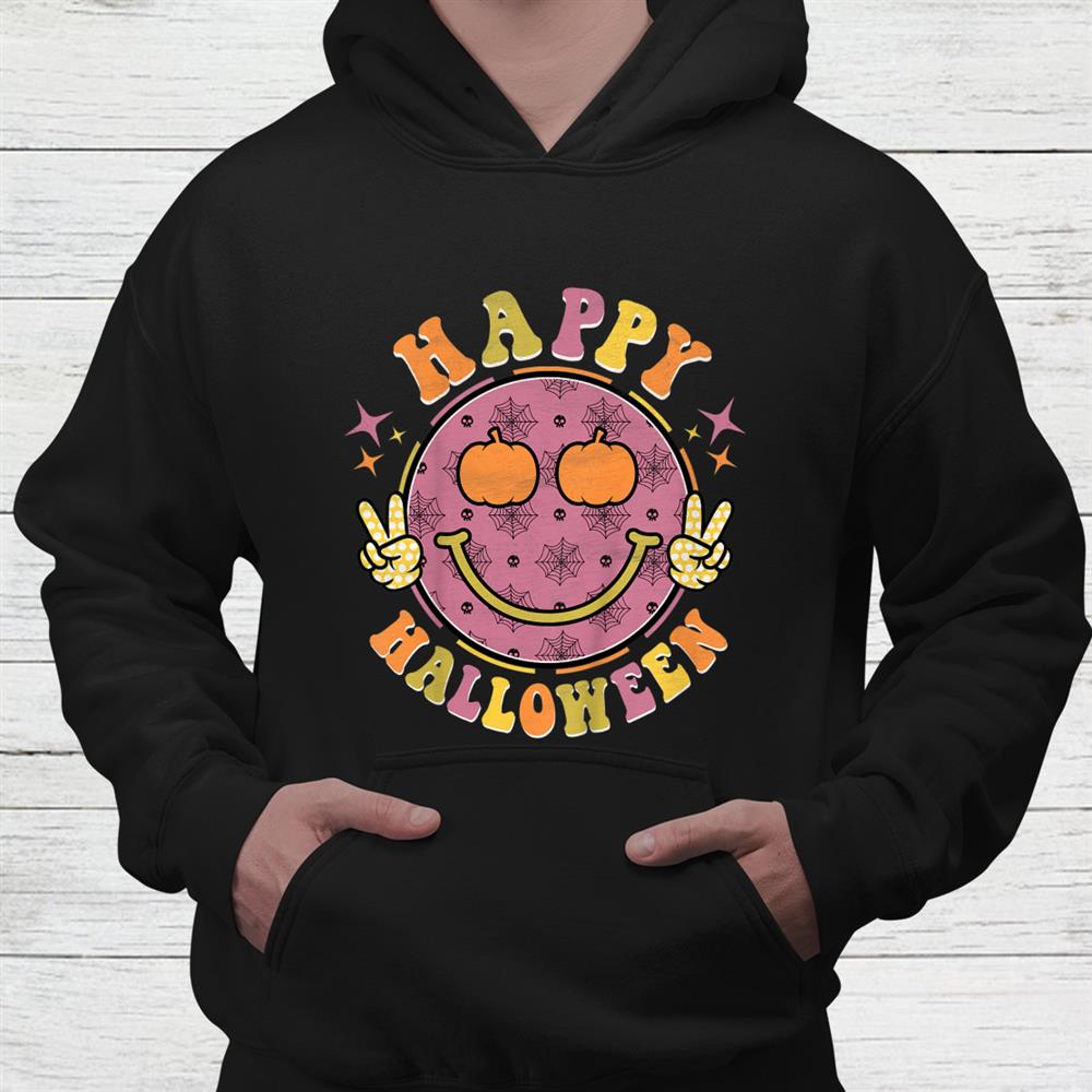 Groovy Spooky Season Pumpkin Happy Halloween Hippie Shirt Groovy Spooky Season Pumpkin Happy Halloween Hippie Shirt