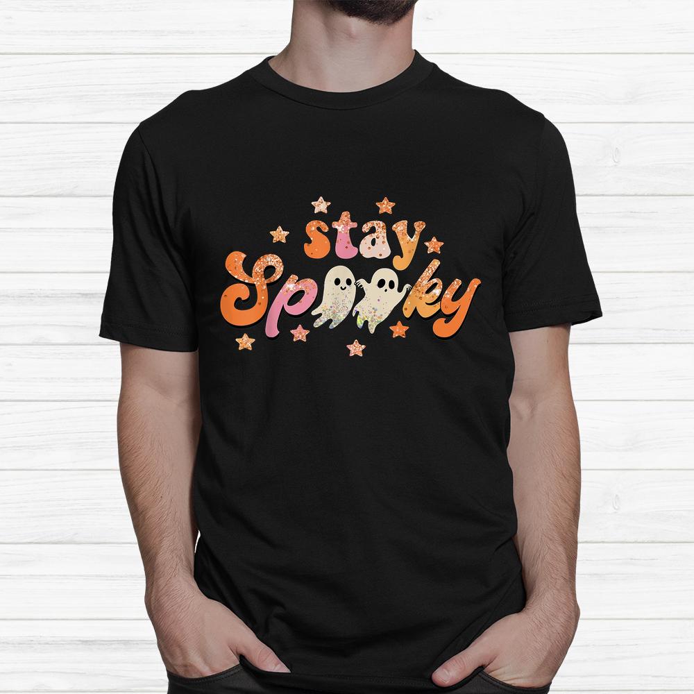 Groovy Stay Spooky Vibes Floral Ghost Hippie Halloween Shirt Groovy Stay Spooky Vibes Floral Ghost Hippie Halloween Shirt