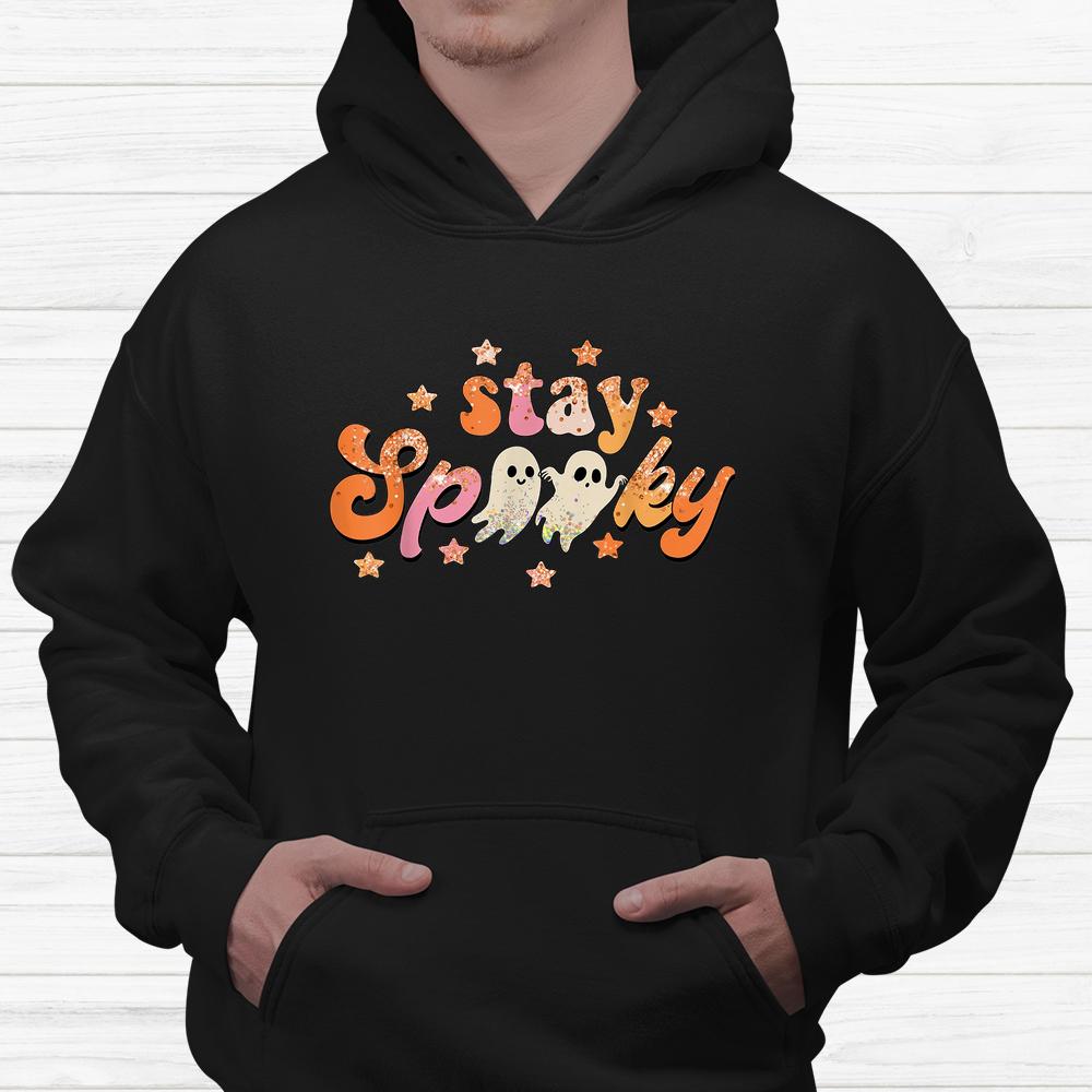 Groovy Stay Spooky Vibes Floral Ghost Hippie Halloween Shirt Groovy Stay Spooky Vibes Floral Ghost Hippie Halloween Shirt