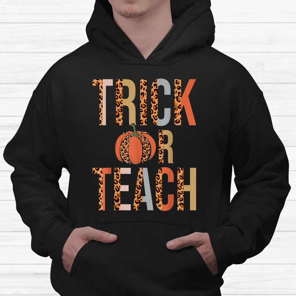 Groovy Trick Or Teach Teacher Halloween Shirt Groovy Trick Or Teach Teacher Halloween Shirt