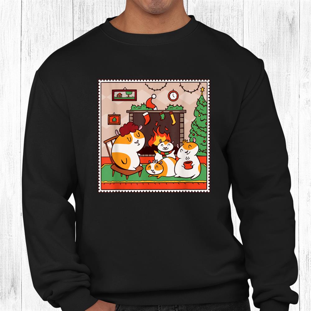 Guinea Pig Christmas Hamster Long Hair Shirt Guinea Pig Christmas Hamster Long Hair Shirt