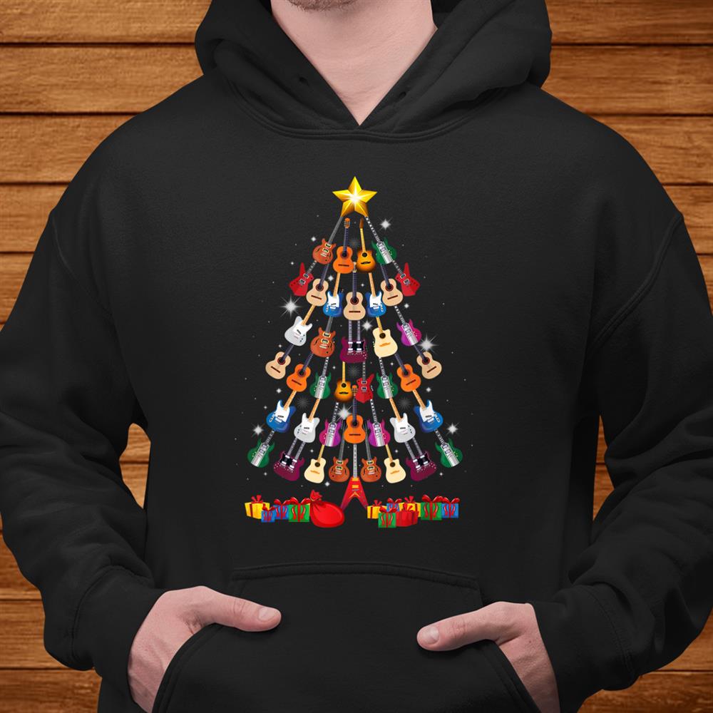 Guitar Christmas Tree Shirt Funny Guitarist Merry Xmas Shirt Guitar Christmas Tree Shirt Funny Guitarist Merry Xmas Shirt