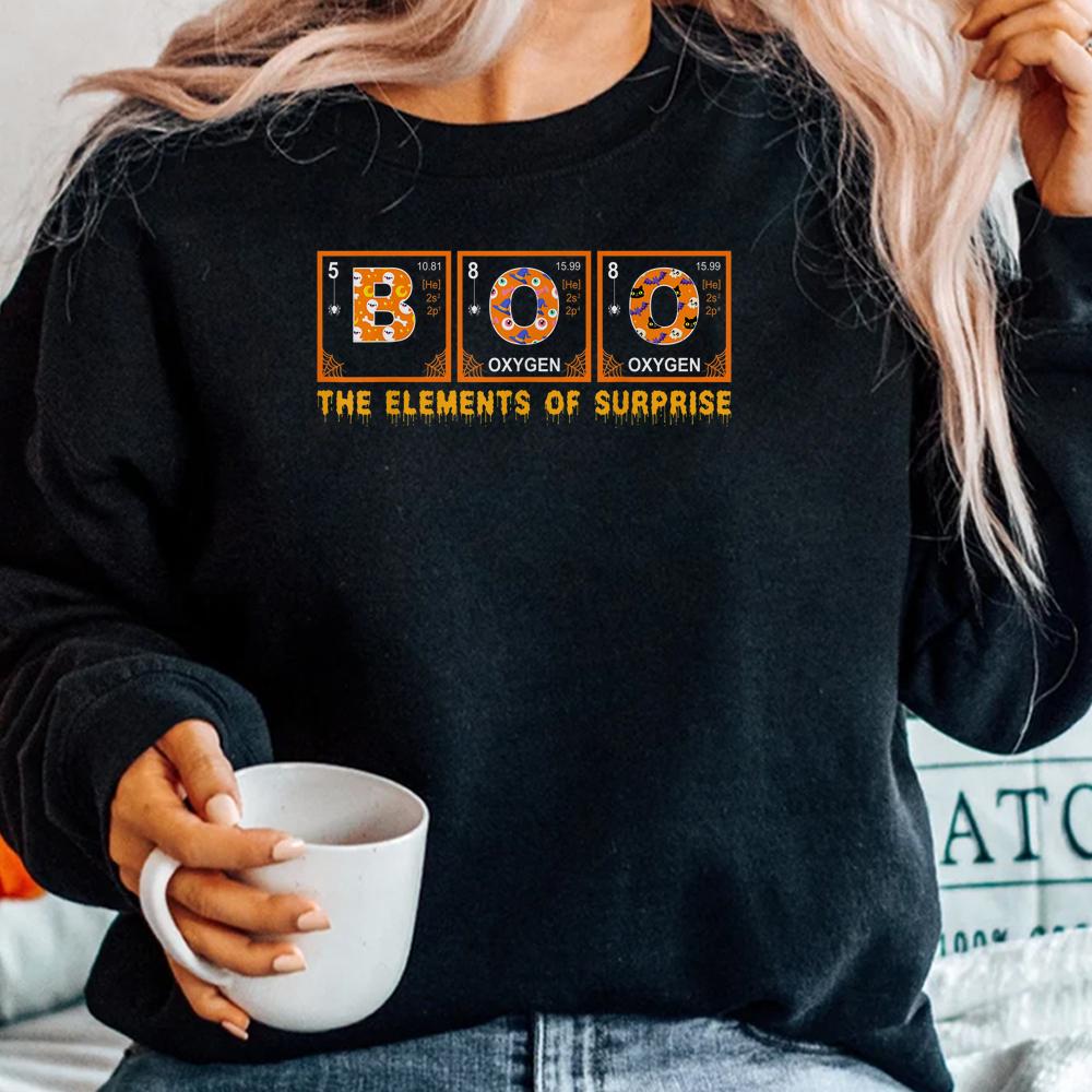 Halloween Boo Primary Elements Of Surprise Science Shirt Halloween Boo Primary Elements Of Surprise Science Shirt