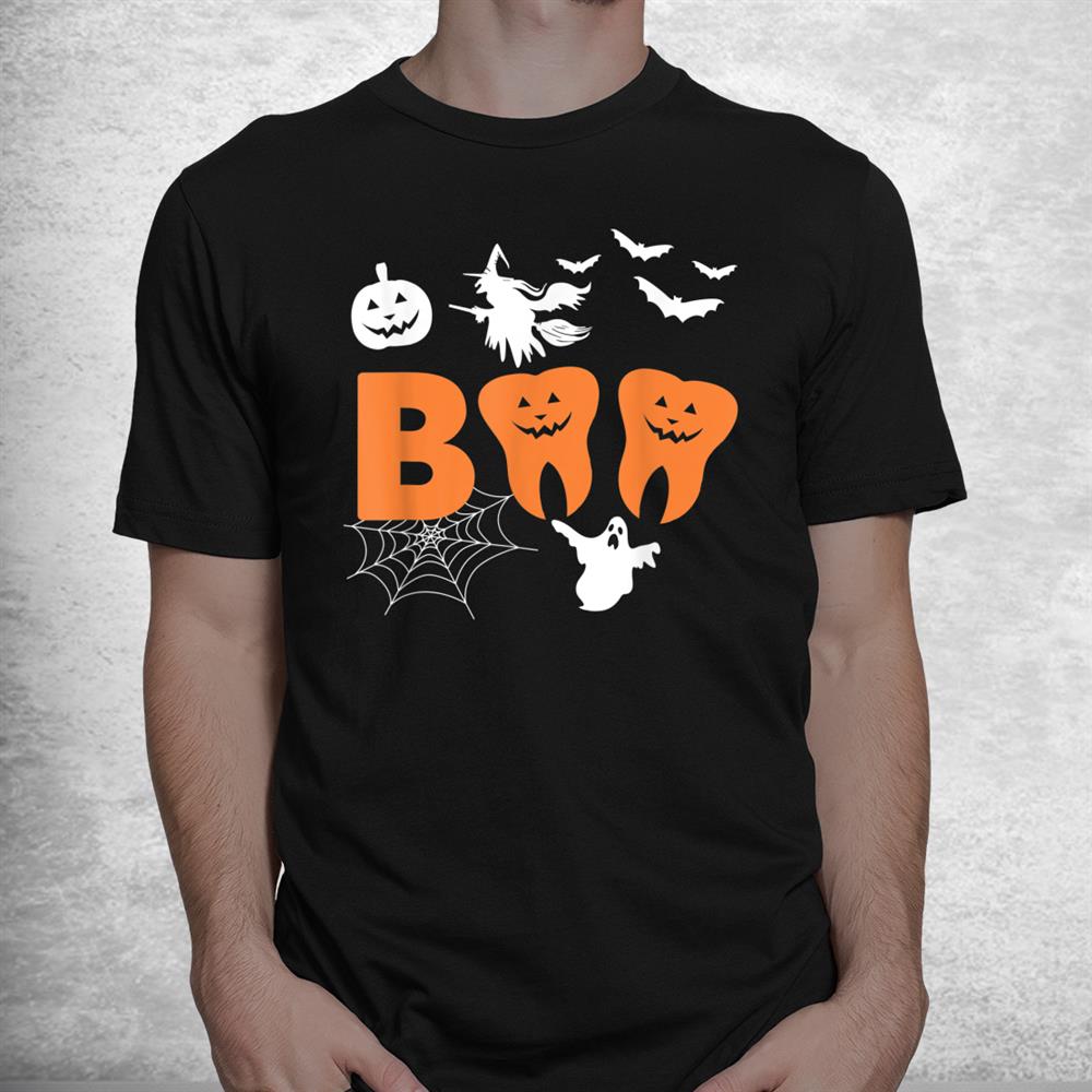 Halloween Boo Spooky Dentist Carved Pumpkin Teeth Love Shirt Halloween Boo Spooky Dentist Carved Pumpkin Teeth Love Shirt