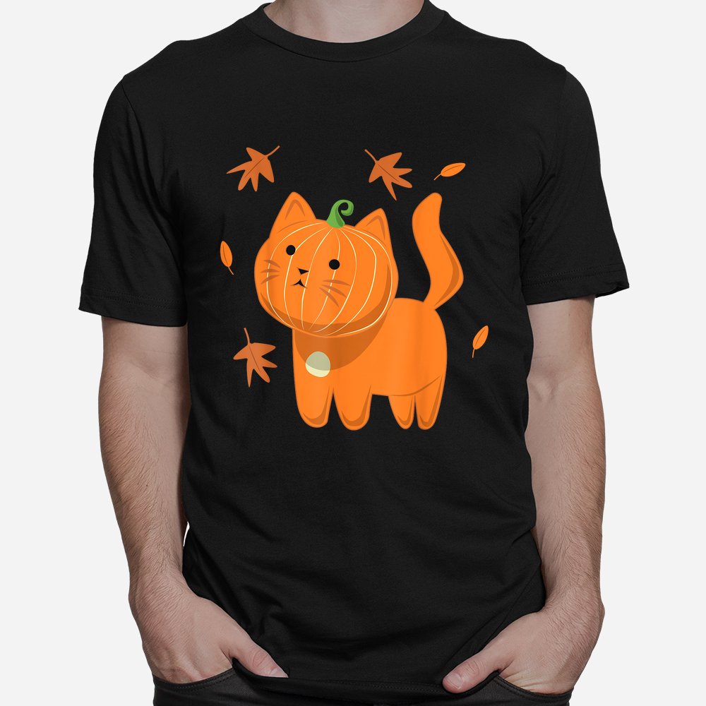 Halloween Cat Shirt Cat Pumpkin Jack-o-lantern Shirt 10 halloween cat shirt cat pumpkin jack o lantern shirt 1 1