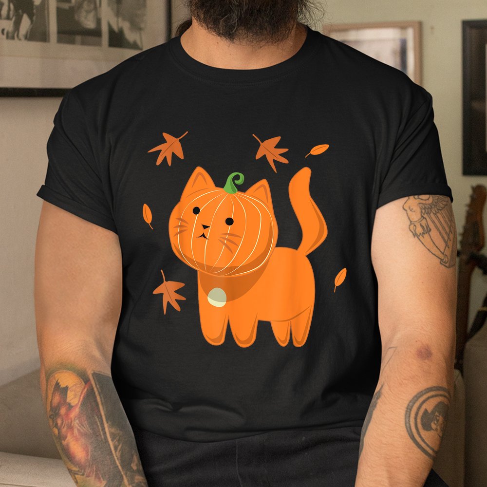 Halloween Cat Shirt Cat Pumpkin Jack-o-lantern Shirt Halloween Cat Shirt Cat Pumpkin Jack-o-lantern Shirt