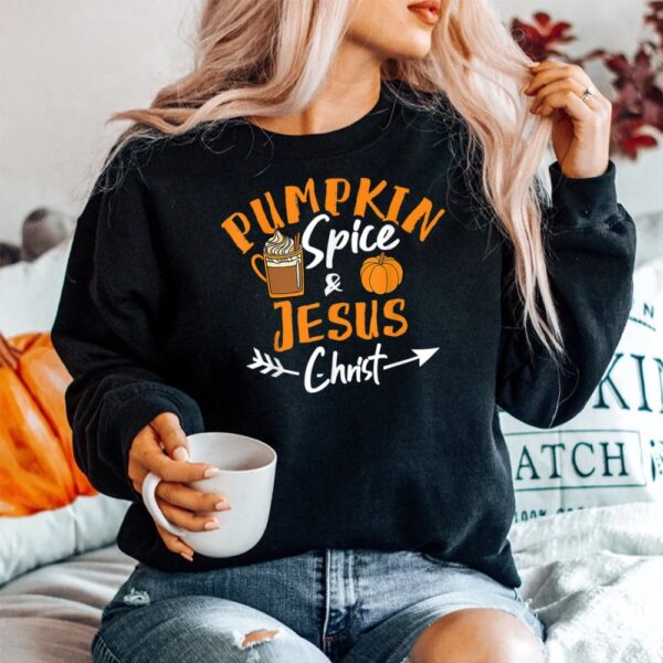 halloween christian pumpkin spice and jesus christ fall leaf shirt 4