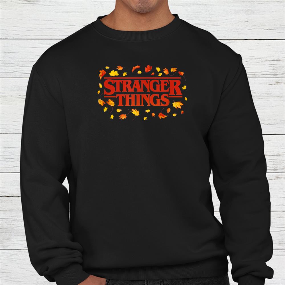 Halloween Fall Leaves Strange Logo Shirt Halloween Fall Leaves Strange Logo Shirt
