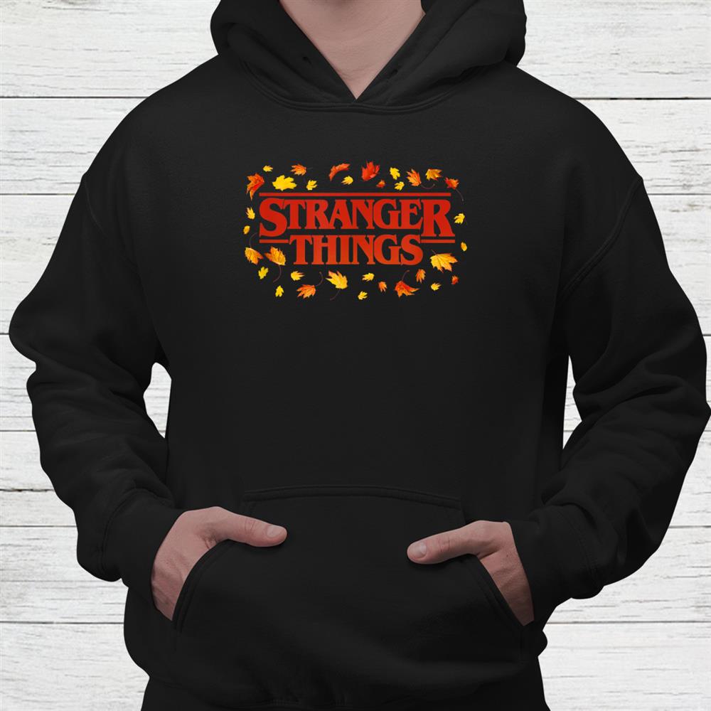 Halloween Fall Leaves Strange Logo Shirt Halloween Fall Leaves Strange Logo Shirt