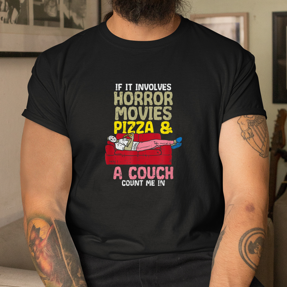 Halloween Horror-movie Pizza Couch Quote Spooky Thriller Shirt Halloween Horror-movie Pizza Couch Quote Spooky Thriller Shirt
