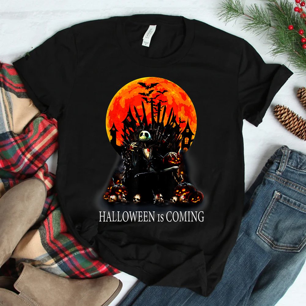Halloween Is Coming Scary Skulls Castle Nightmare Orange Coo Shirt Halloween Is Coming Scary Skulls Castle Nightmare Orange Coo Shirt