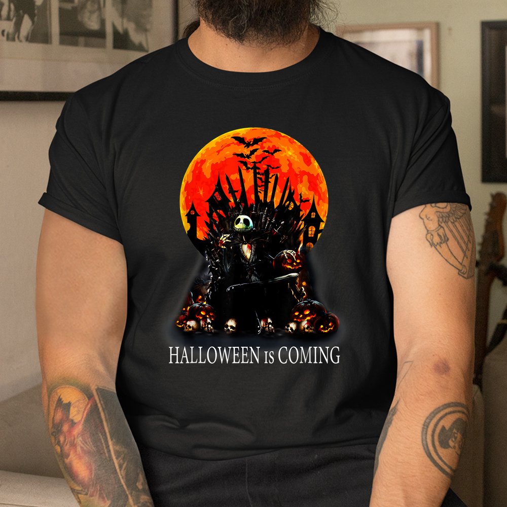 Halloween Is Coming Scary Skulls Castle Nightmare Orange Coo Shirt Halloween Is Coming Scary Skulls Castle Nightmare Orange Coo Shirt