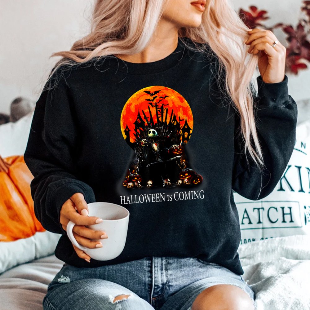 Halloween Is Coming Scary Skulls Castle Nightmare Orange Coo Shirt Halloween Is Coming Scary Skulls Castle Nightmare Orange Coo Shirt