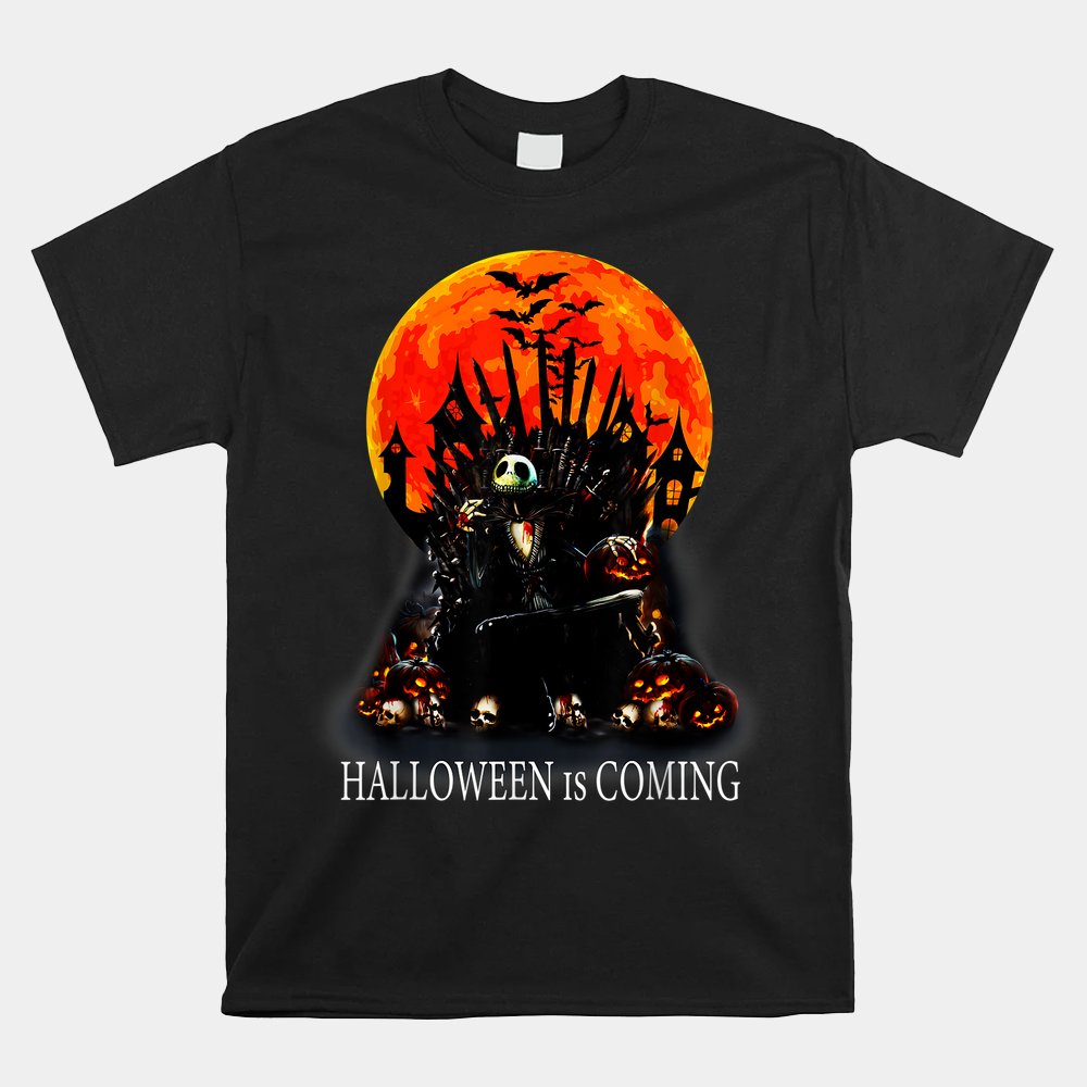 Halloween Is Coming Scary Skulls Castle Nightmare Orange Coo Shirt Halloween Is Coming Scary Skulls Castle Nightmare Orange Coo Shirt