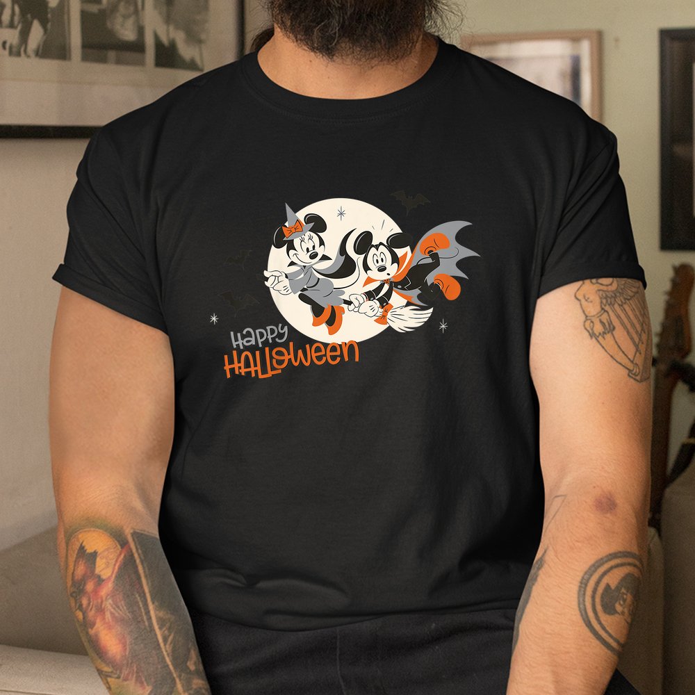 Halloween Minnie And Minnie Flying Shirt Halloween Minnie And Minnie Flying Shirt