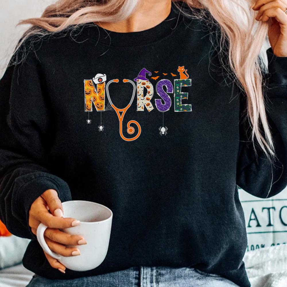 Halloween Nurse Nursing Cna Rn Lpn Halloween Cat Shirt Halloween Nurse Nursing Cna Rn Lpn Halloween Cat Shirt